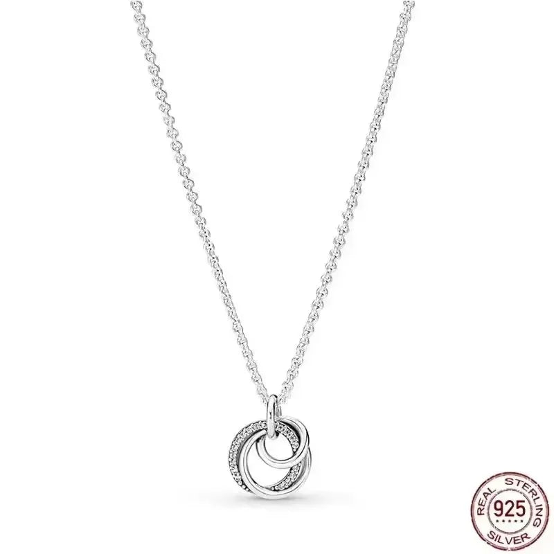 Sterling silver heart necklace gift box presentation