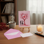 Romantic pop‑up Valentine card with hearts and love message