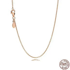 Sterling silver heart necklace styled on card