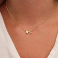 Dainty initial necklace with delicate letter pendant