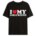 I Love My Girlfriend” t‑shirt front print on white background