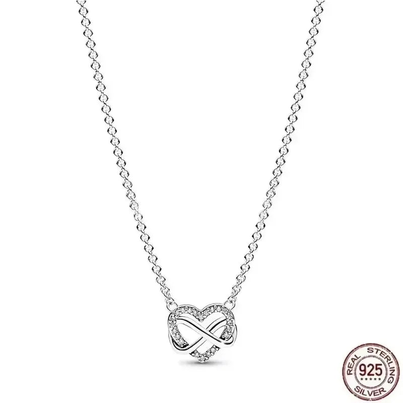 Close‑up of sterling silver heart pendant detail