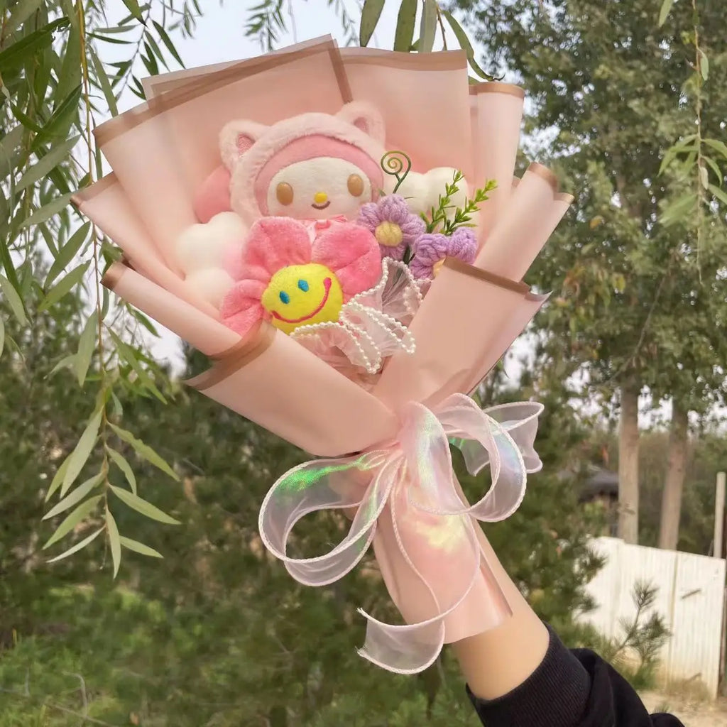 Hello Kitty bouquet doll with pastel colors