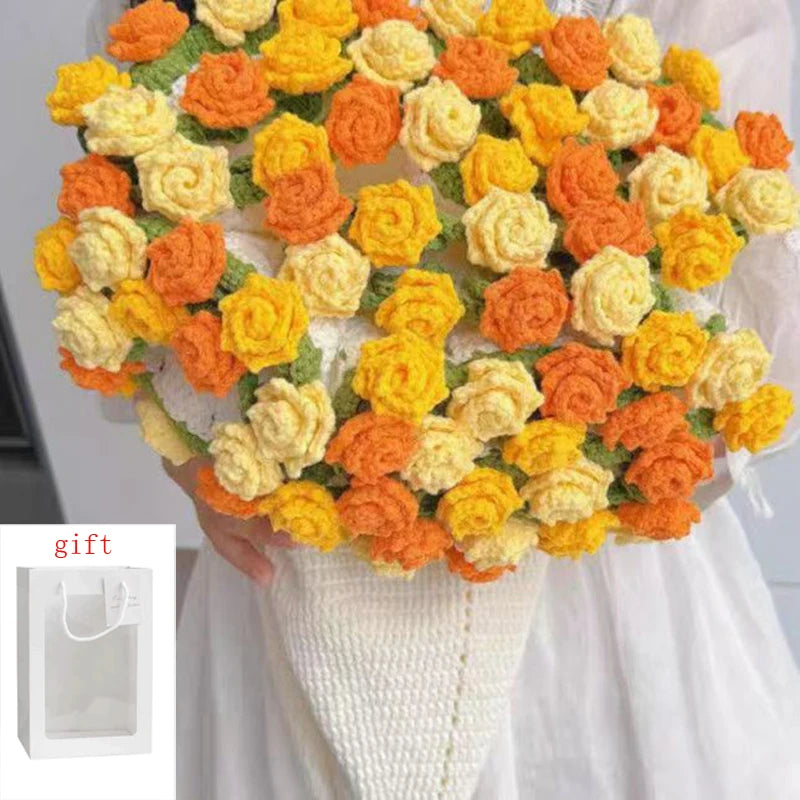 Wrapped rose blanket bouquet gift idea photo