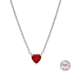 Romantic heart necklace accent highlighting shine